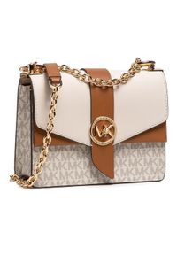 MICHAEL Michael Kors Torebka Greenwich 32S1GGRC0B Beżowy. Kolor: beżowy. Materiał: skórzane