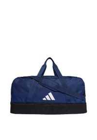 Adidas - Tiro League Duffel Bag Large. Kolor: biały, wielokolorowy, niebieski, czarny. Materiał: materiał