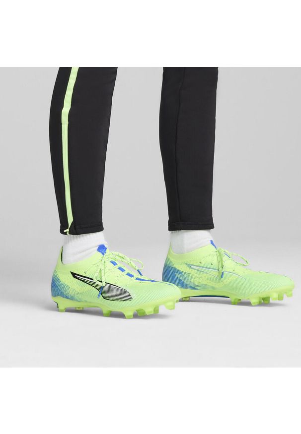 Puma - Buty piłkarskie unisex PUMA ULTRA 5 PRO FG/AG. Kolor: żółty, biały, wielokolorowy, niebieski. Sport: piłka nożna
