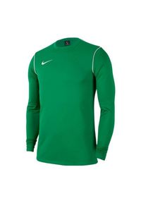 Nike - Męska Bluza Park 20 Z Okrągłym Dekoltem. Kolor: zielony