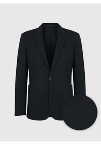 Pako Lorente - PAKO LORENTE – Casualowa marynarka męska w kolorze czarnym. Okazja: na co dzień. Kolor: czarny. Materiał: wiskoza, elastan, nylon, dzianina. Styl: casual