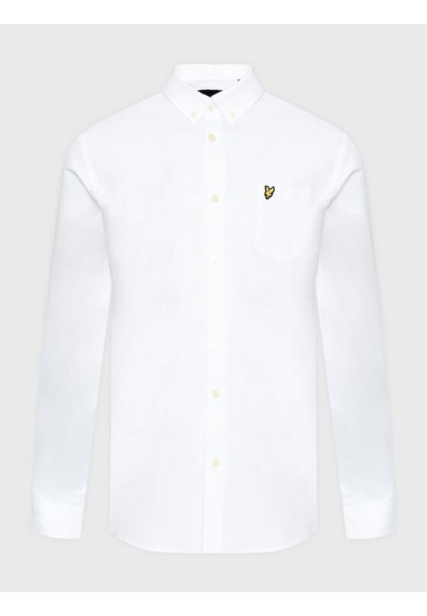 Lyle & Scott Koszula Oxford LW1302VOG Biały Regular Fit. Kolor: biały. Materiał: bawełna