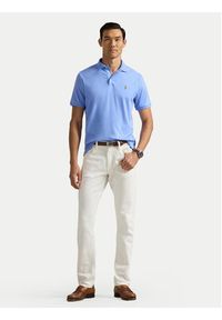Polo Ralph Lauren Polo 710704319165 Błękitny Slim Fit. Typ kołnierza: polo. Kolor: niebieski. Materiał: bawełna