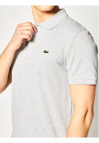 Lacoste Polo PH4012 Szary Slim Fit. Typ kołnierza: polo. Kolor: szary. Materiał: bawełna