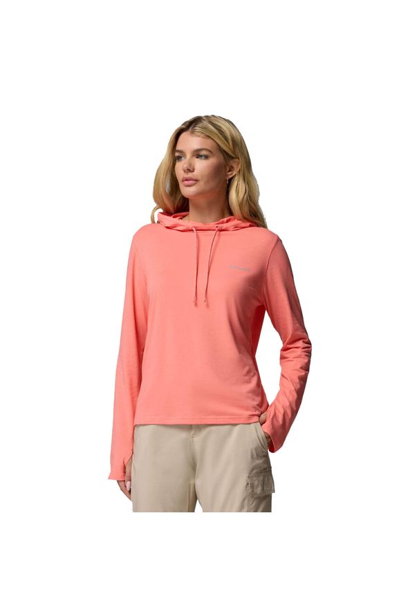 columbia - Bluza damska Columbia Sun Trek Hoodie. Kolor: pomarańczowy, wielokolorowy, różowy