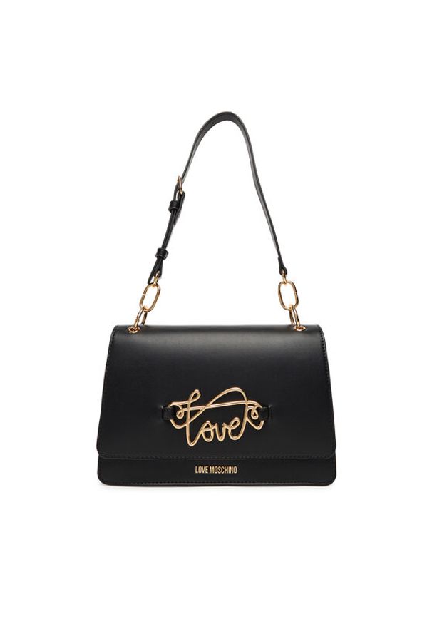 Love Moschino - LOVE MOSCHINO Torebka JC4264PP0MKG0000 Czarny. Kolor: czarny. Materiał: skórzane