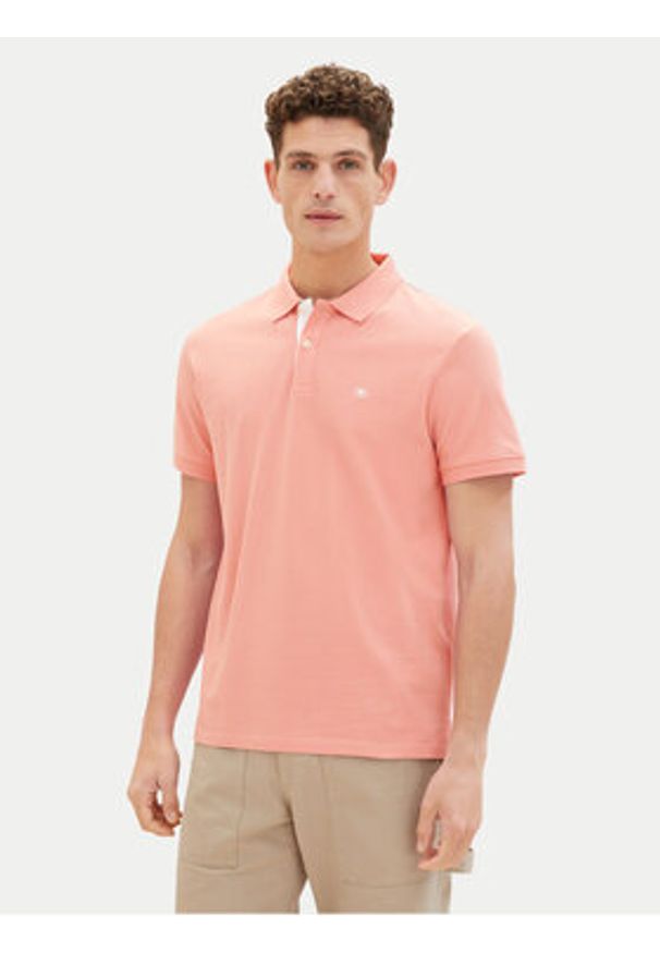 Tom Tailor Polo 1031006 Różowy Regular Fit. Typ kołnierza: polo. Kolor: różowy. Materiał: bawełna