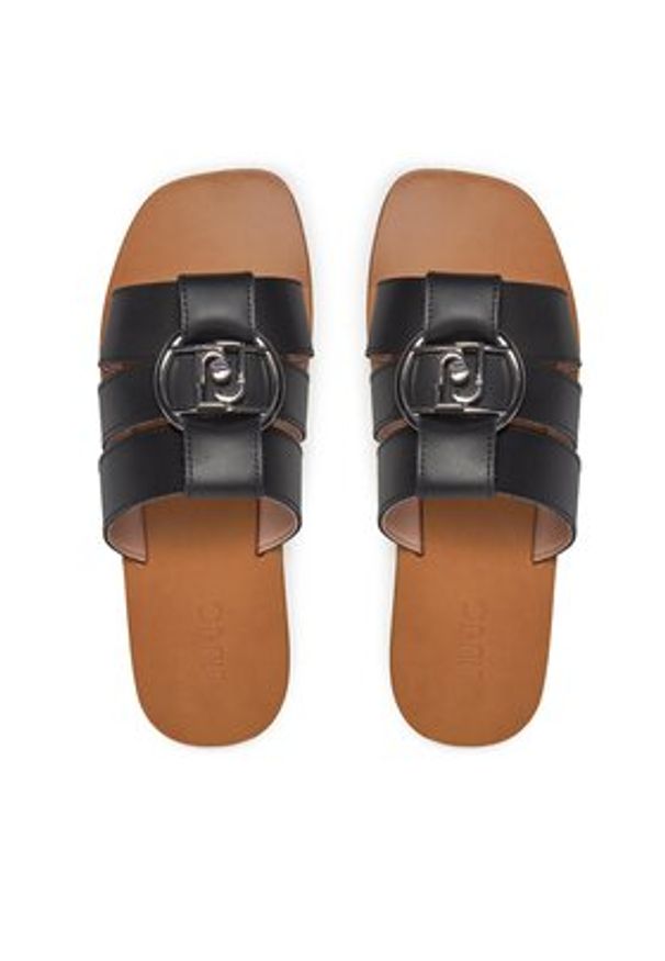 Liu Jo Klapki Saba 08 SA4119 P0102 Czarny. Kolor: czarny. Materiał: skóra