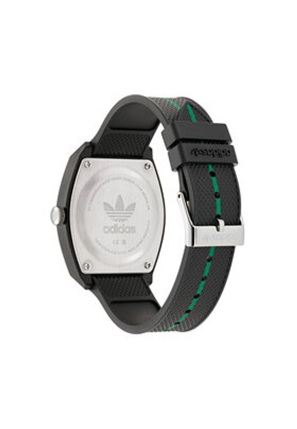 Adidas - adidas Zegarek Project Two AOST25040 Czarny. Kolor: czarny