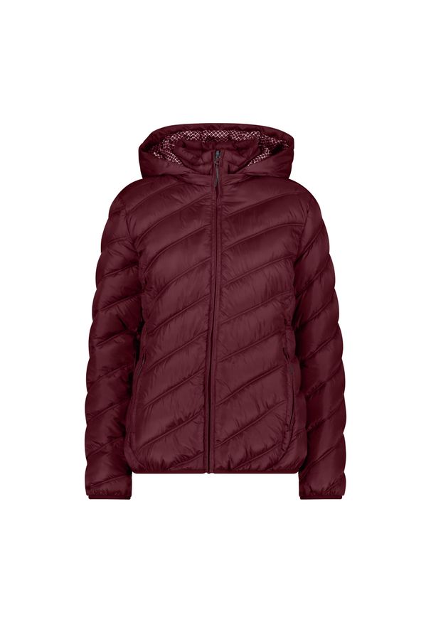 Kurtka puchowa z kapturem 3M™ Thinsulate™ damska CMP. Typ kołnierza: kaptur. Kolor: czerwony, wielokolorowy, brązowy. Materiał: puch. Technologia: Thinsulate