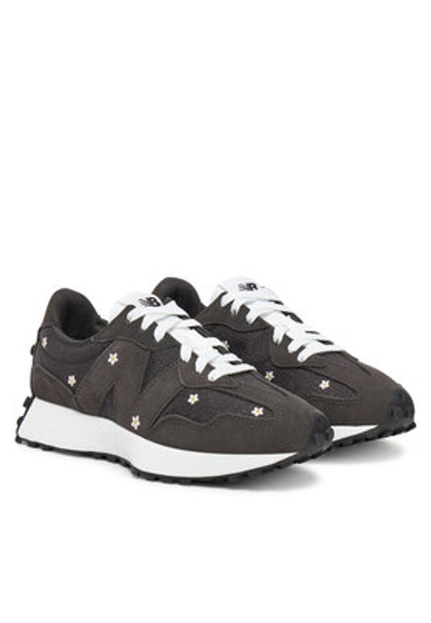 New Balance Sneakersy WS327DCB Czarny. Kolor: czarny. Materiał: skóra, zamsz