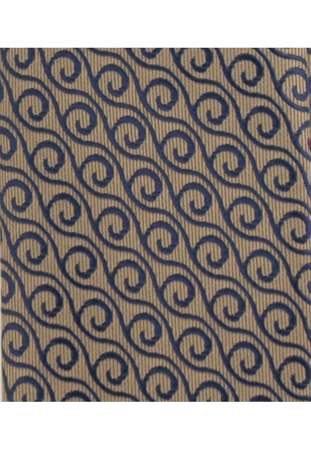 Krawat Męski - Angelo di Monti - Jasny Brąz, Geometryczny Wzór. Kolor: wielokolorowy, brązowy, beżowy. Materiał: tkanina. Wzór: geometria. Styl: elegancki, wizytowy