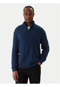 Jack & Jones Sweter Point 12287316 Niebieski Relaxed Fit. Kolor: niebieski. Materiał: bawełna #1