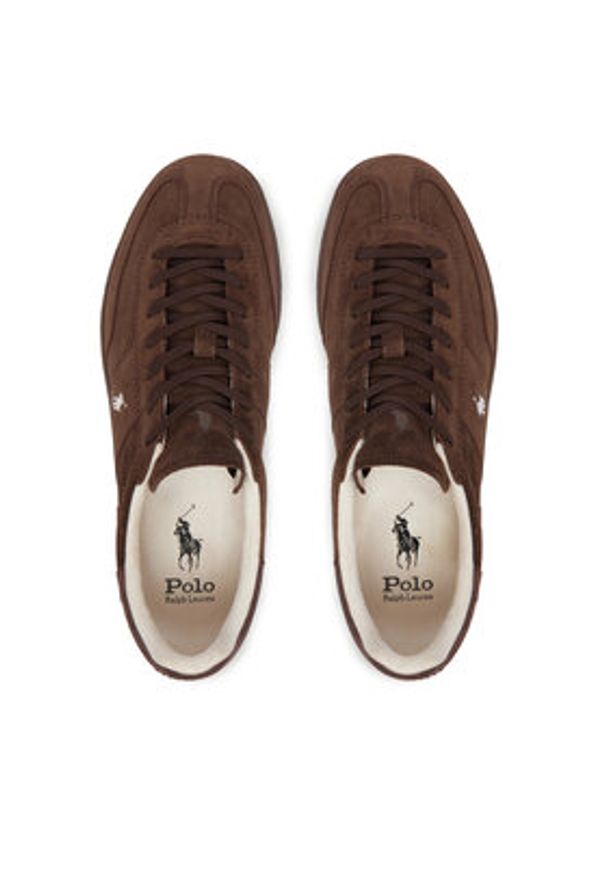 Polo Ralph Lauren Sneakersy Bedford 809P13079002 Brązowy. Kolor: brązowy. Materiał: zamsz, skóra