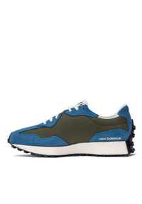 Sneakersy męskie niebieskie New Balance MS327LE1. Okazja: na co dzień, na spacer, do pracy. Kolor: niebieski. Sport: turystyka piesza