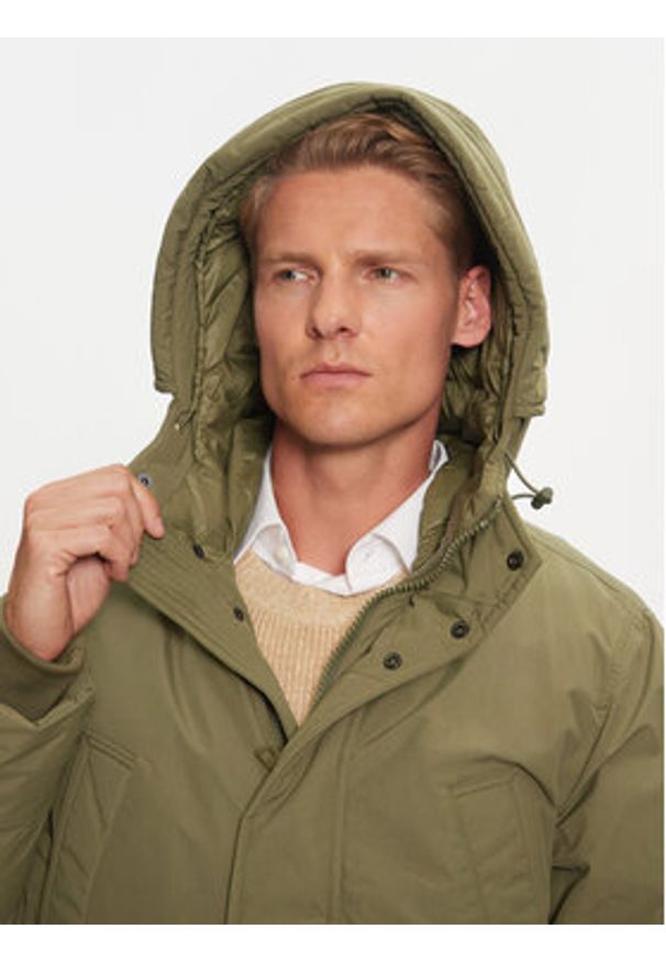 TOMMY HILFIGER - Tommy Hilfiger Kurtka puchowa Rockie MW0MW36595 Khaki Regular Fit. Kolor: brązowy. Materiał: syntetyk