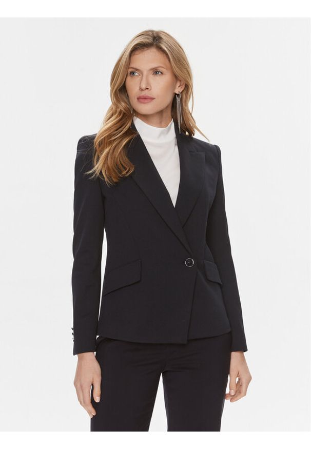 BOSS - Boss Marynarka Jarinara 50505951 Granatowy Regular Fit. Kolor: niebieski. Materiał: bawełna, syntetyk