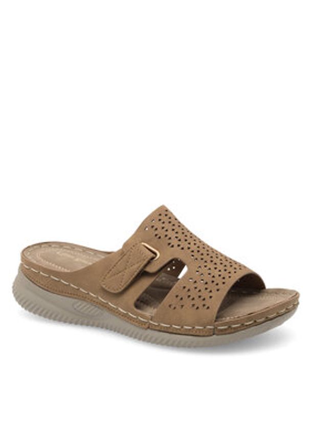 Clara Barson Klapki WYL05010-17 Beżowy. Kolor: beżowy. Materiał: syntetyk