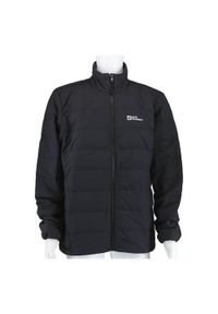 Kurtka w góry męska Jack Wolfskin A618586350. Typ kołnierza: kaptur. Kolor: czarny. Materiał: syntetyk. Sport: wspinaczka