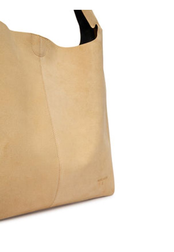 Patrizia Pepe Torebka 8B0321/L153-B880 Beżowy. Kolor: beżowy. Materiał: skórzane, zamszowe