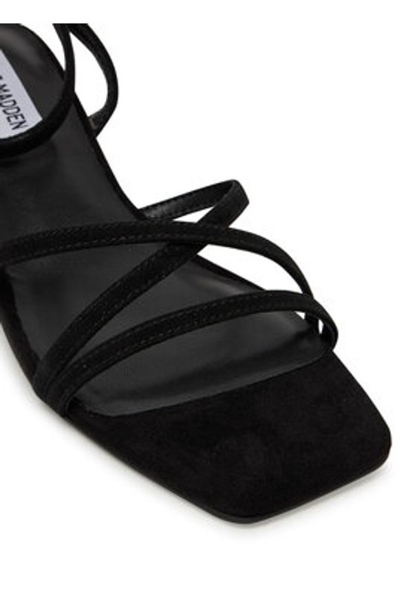 Steve Madden Sandały Gleams SM11003712 Czarny. Kolor: czarny. Materiał: zamsz, skóra