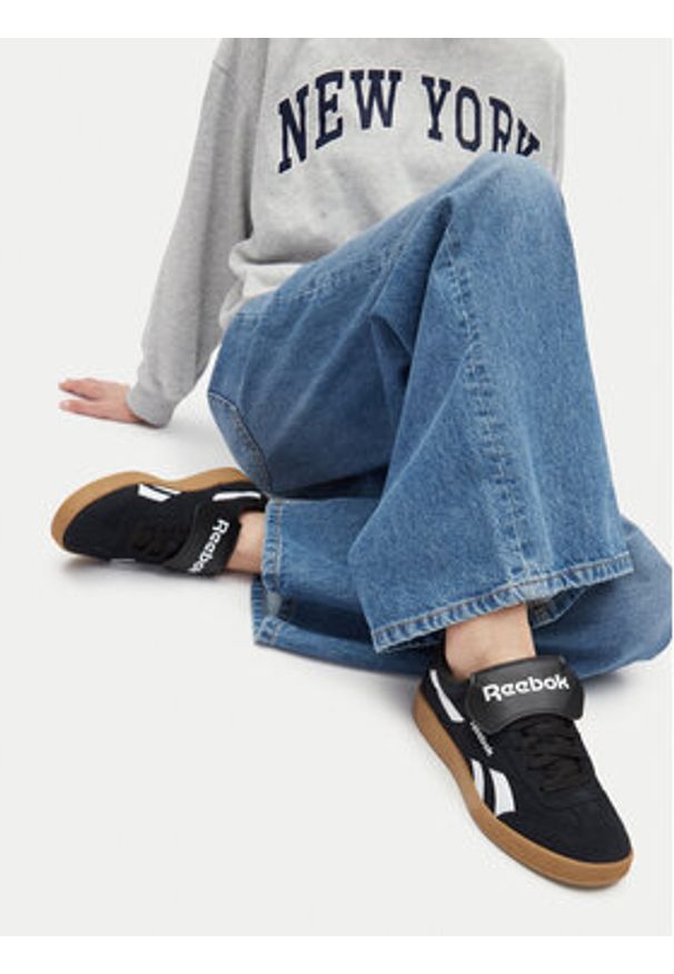 Reebok Sneakersy SMASH EDGE KILTY 100235252 Granatowy. Kolor: niebieski. Materiał: zamsz, skóra