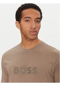 BOSS T-Shirt 50531271 Beżowy Regular Fit. Kolor: beżowy. Materiał: bawełna #2