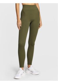 Legginsy Etam. Kolor: brązowy. Materiał: syntetyk #1