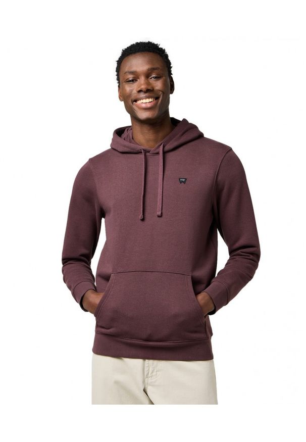 Wrangler - MESKA BLUZA WRANGLER SIGN OFF HOODIE MAHOGANY 112371459