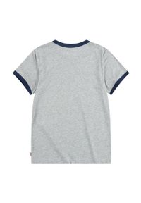 Levi's® - Levi's T-shirt dziecięcy kolor szary z nadrukiem. Okazja: na spotkanie biznesowe, na co dzień. Kolor: szary. Materiał: dzianina. Wzór: nadruk. Styl: biznesowy, casual #2