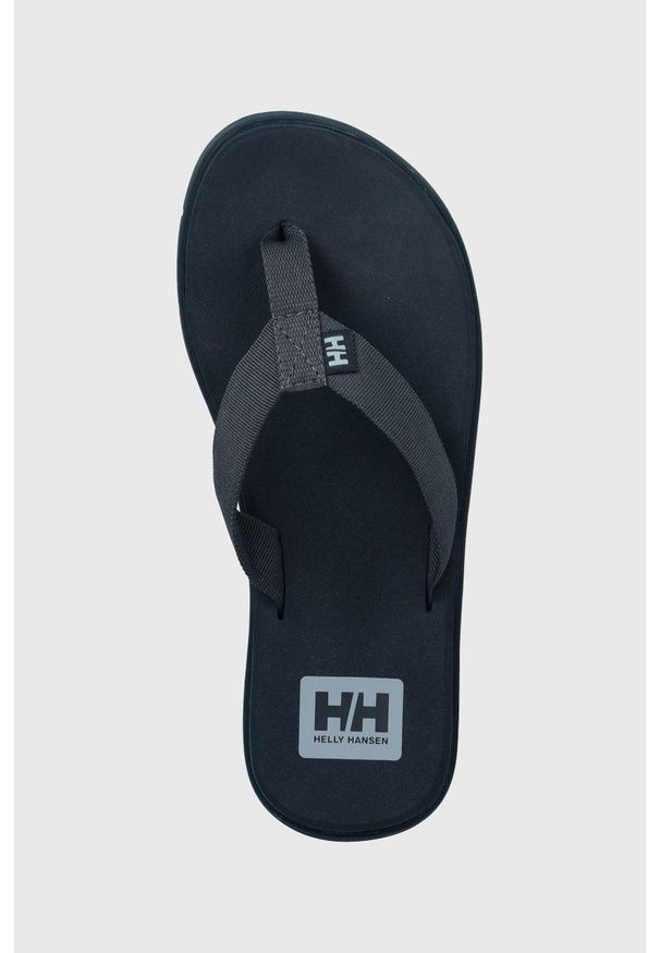 Helly Hansen japonki damskie kolor granatowy na płaskim obcasie. Kolor: niebieski. Materiał: materiał, guma. Wzór: gładki. Obcas: na obcasie. Wysokość obcasa: niski