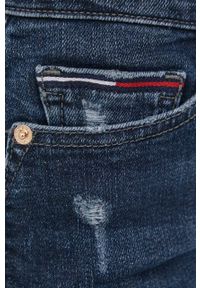 Tommy Jeans jeansy damskie medium waist. Kolor: niebieski #2