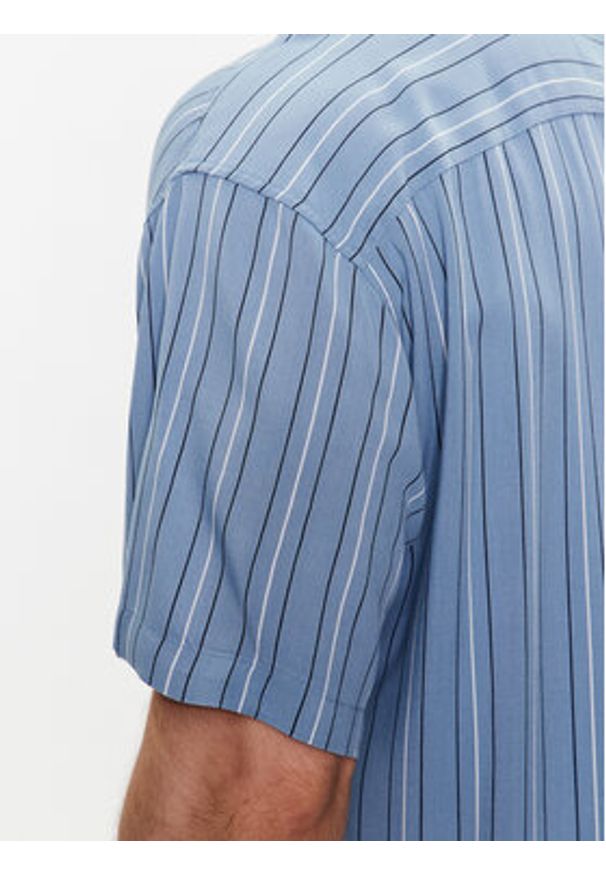 Jack & Jones - Jack&Jones Koszula Chain 12227973 Niebieski Relaxed Fit. Kolor: niebieski. Materiał: wiskoza