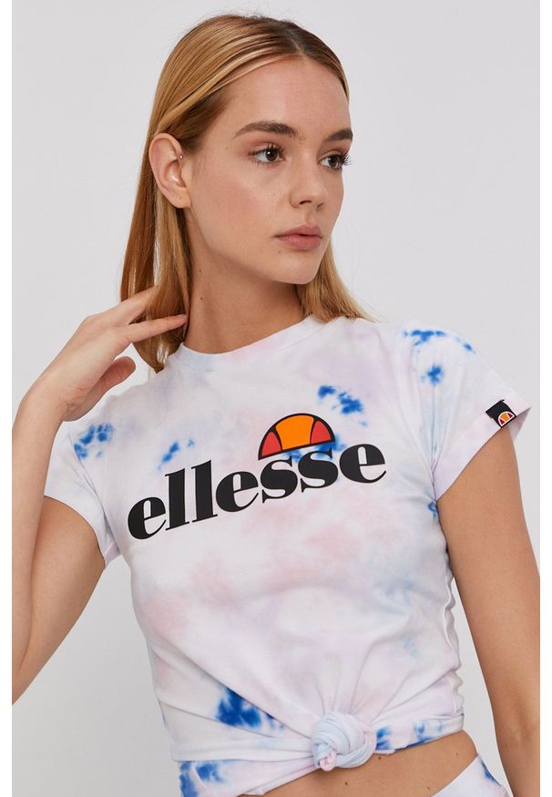 Ellesse - T-shirt. Okazja: na co dzień. Materiał: dzianina. Styl: casual