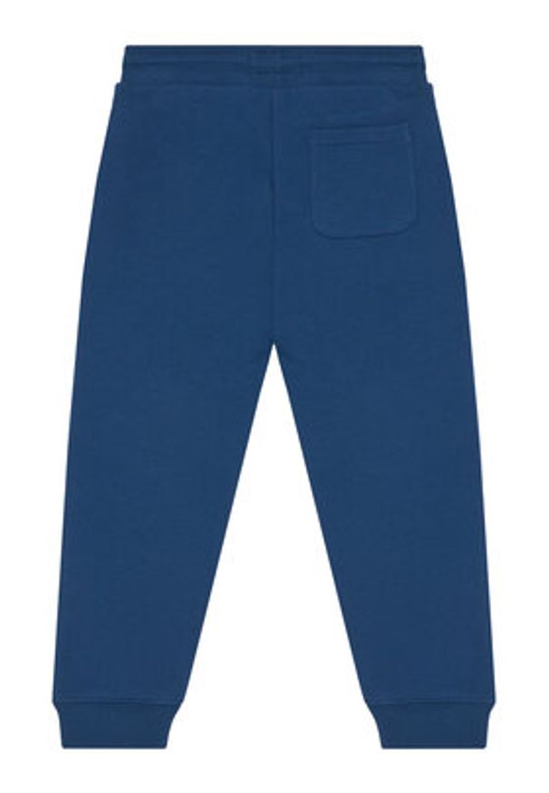 Calvin Klein Jeans Spodnie dresowe Monogram Logo IU0IU00285 M Niebieski Regular Fit. Kolor: niebieski. Materiał: bawełna