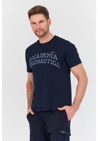 Aeronautica Militare - AERONAUTICA MILITARE Granatowy t-shirt M.C.. Kolor: niebieski #6