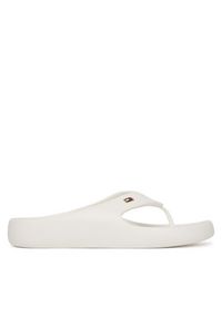 TOMMY HILFIGER - Tommy Hilfiger Japonki Th Comfort Beach Sandal FW0FW08522 Biały. Kolor: biały. Materiał: syntetyk #4