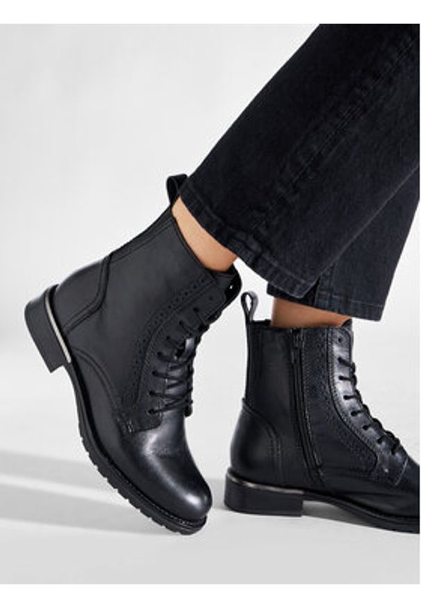 Lasocki Trzewiki WI16-CORA-13 Czarny. Kolor: czarny. Materiał: skóra