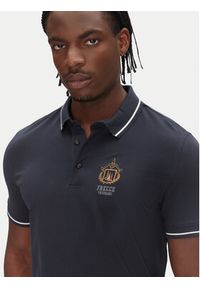 Aeronautica Militare Polo 251PO1850P191 Granatowy Slim Fit. Typ kołnierza: polo. Kolor: niebieski. Materiał: bawełna #4