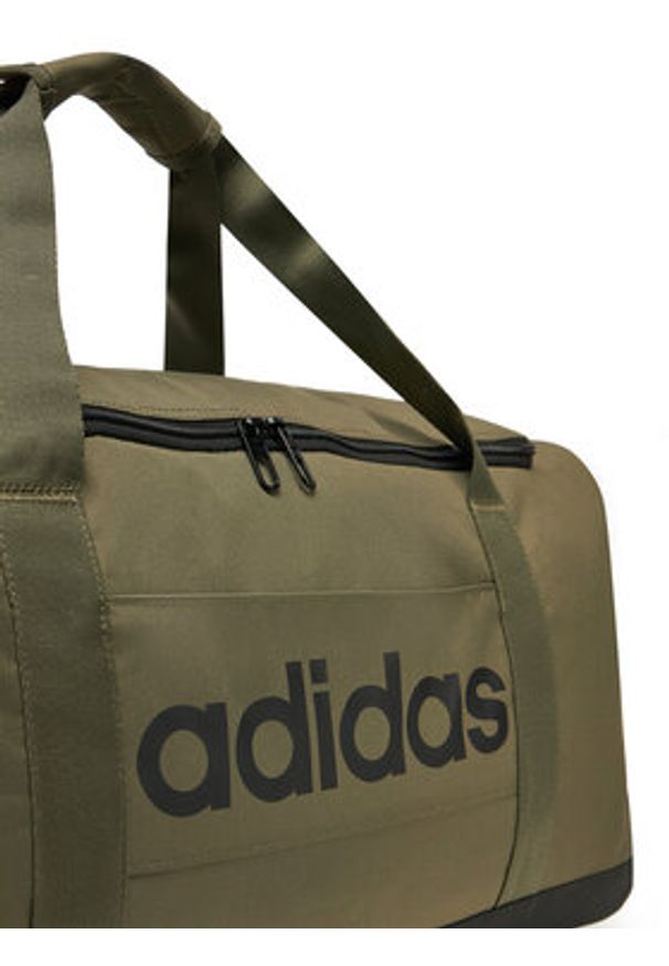 Adidas - adidas Torba Linear Duffel Medium IN6119 Khaki. Kolor: brązowy. Materiał: materiał
