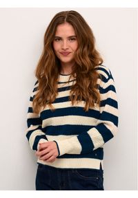 Cream Sweter Crmuka Knitted 10611880 Niebieski Straight Fit. Kolor: niebieski. Materiał: bawełna