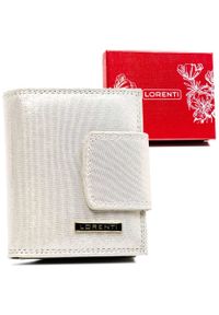 LORENTI - Portfel damski Lorenti 42329-GZ srebrny. Kolor: srebrny