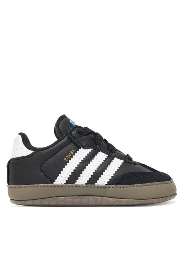 Adidas - adidas Sneakersy Samba Kids JI2757 Czarny. Kolor: czarny. Materiał: skóra