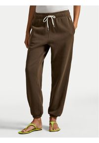 Polo Ralph Lauren Spodnie dresowe 211971700506 Brązowy Tapered Fit. Kolor: brązowy. Materiał: bawełna #1