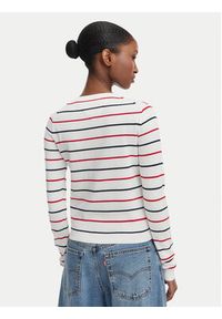 Tommy Jeans Kardigan DW0DW20976 Biały Regular Fit. Kolor: biały. Materiał: bawełna #4