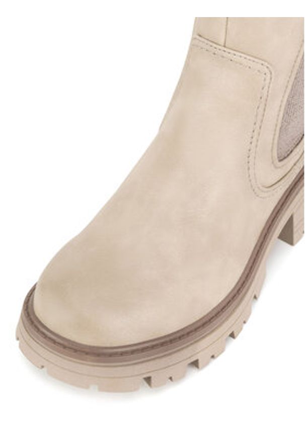 Mustang Botki 1469-501 Beżowy. Kolor: beżowy. Materiał: materiał