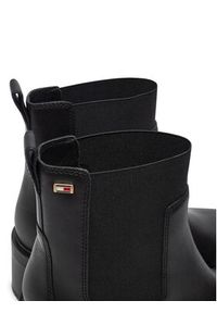 TOMMY HILFIGER - Tommy Hilfiger Sztyblety FW0FW08163 Czarny. Kolor: czarny. Materiał: skóra #4