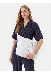 TOMMY HILFIGER - Tommy Hilfiger Torebka Poppy Tote Corp AW0AW17205 Écru #5