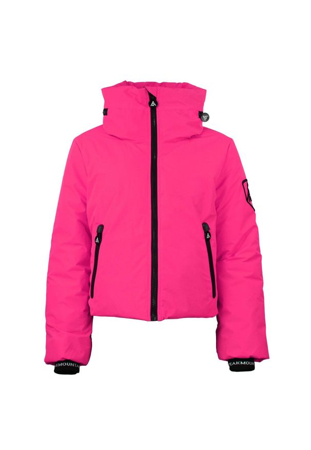 PEAK MOUNTAIN - Kurtka damska zapinana na zamek Peak Mountain. Kolor: różowy. Sezon: zima. Sport: narciarstwo