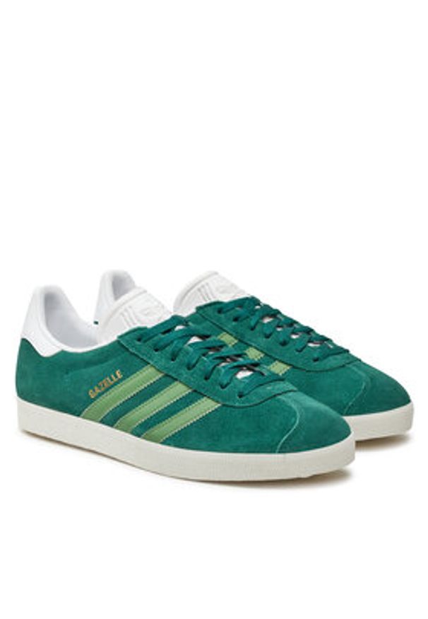 Adidas - adidas Sneakersy Gazelle IG2096 Zielony. Kolor: zielony. Materiał: zamsz, skóra. Model: Adidas Gazelle
